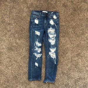 EUC Eunina Distressed Boyfriend Jeans